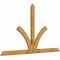 Ekena Millwork Richland Rough Sawn Timber Gable Bracket, Western Red Cedar, 84"W x 49"H x 2"D x 4"F, 14/12 Pitch GBW084X49X0204RIC00RWR - alternate 4